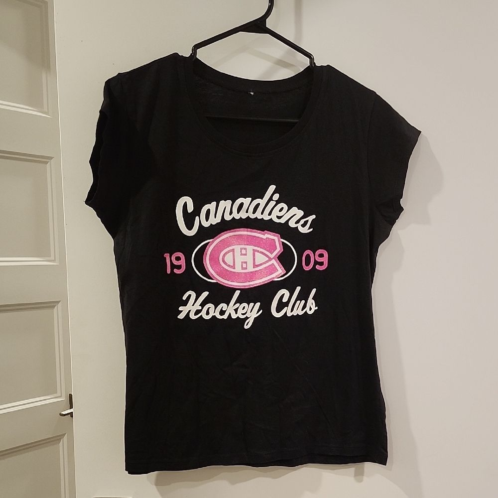 P2P 19.5" Black Canadiens Hockey Club T-Shirt
